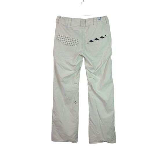 Volcom Cream White Snowboard Ski Snow Pants Adjustable Waist XS 29 - Picture 3 of 8